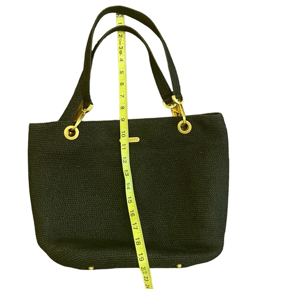 ERIC JAVITS New York Raffia Black Woven Shoulder Handbag - Picture 13 of 14